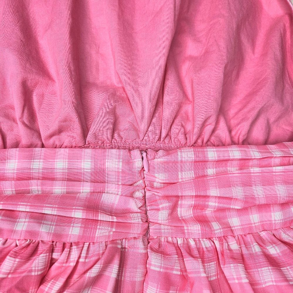 Hello Molly Pink Gingham Halter Mini Dress - Picture 8 of 12